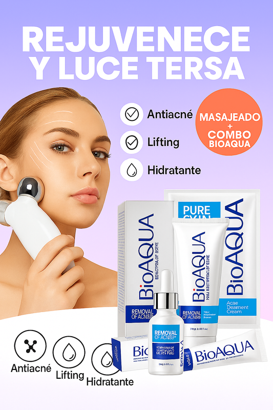 Combo Masajeador + Rejuvenecimiento Facial BIOAQUAX4®